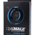 OptiMALE Flexisteel Soft Silicone With Inner Metal Core Cock Ring 35mm - Black