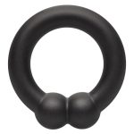 Alpha Liquid Silicone Sexagon Ring - Black