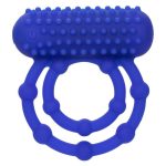 Silicone Rechargeable 10 Bead Maximus Couples Ring - Blue