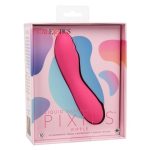 Liquid Silicone Pixies Ripple Rechargeable Vibrator - Pink