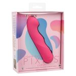 Liquid Silicone Pixies Ripple Rechargeable Vibrator - Pink