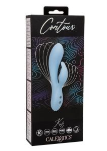 Contour Kali Rechargeable Silicone Vibrator - Blue