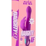 Aria Naughty AF Silicone Vibrator - Plum