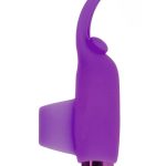 PowerBullet Silicone Teasing Tongue With Mini Rechargeable Bullet 2.5in - Purple