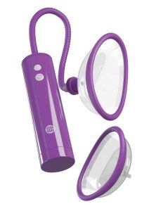 Fantasy For Her Rechargeable Pleasure Pump Kit with Remote Control - Purple/Clear