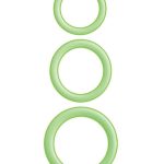 Enhancer Glow Rings Silicone Cockring - Green