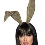 Leg Avenue Glitter Bunny Ears - O/S - Gold