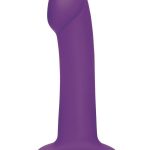 WhipSmart Remote Control Rechargeable Silicone G-Spot/P-Spot Dildo 7in - Purple