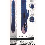 The Ringer Rechargeable Silicone Rabbit Vibrator - Blue