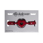 Sex andamp; Mischief Amor Ball Gag - Red/Black