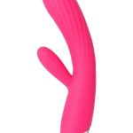 Svakom Angel Rechargeable Silicone Heating Rabbit Vibrator - Pink/Silver