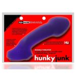 Hunkyjunk Double Thruster Textured Double Penetrator Sling - Plum Ice Purple