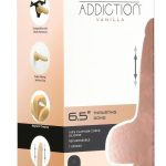 Naked Addiction Silicone Rechargeable Thrusting Dildo with Remote Control 6.5in - Vanilla