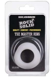 Rock Solid The Master Ring Silicone Cock Ring - White