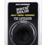 Rock Solid Lifesaver Silicone Cock Ring - Black