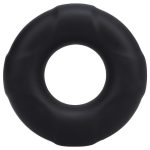 Rock Solid Lifesaver Silicone Cock Ring - Black