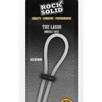 Rock Solid Lasso Double Lock Adjustable Silicone Cock Ring - White