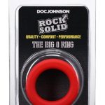 Rock Solid The Big O Silicone Cock Ring - Red/Black