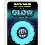 Rock Solid The Tire Silicone Glow in the Dark Cock Ring - White