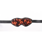 Sincerely Amber Blindfold - Animal Print Gold