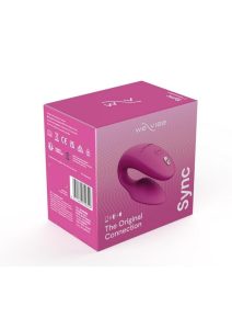 We-Vibe Sync Rechargeable Silicone Couples Vibrator with Remote Control - Dusty Pink