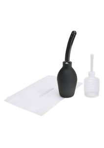 CleanScene Medical Grade Douche Set with Soft Nozzle (4 Piece) - Black