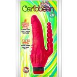 Jelly Caribbean Number 6 Vibrator 7.5in - Red