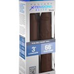 Fantasy X-Tensions Elite Silicone 9in Sleeve with 3in Plug - Chocolate