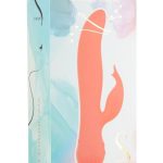 Swan The Blossom Swan Rechargeable Silicone Dual Action Rotate and Clitoral Vibrator - Orange