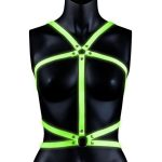 Ouch Body Harness Glow in the Dark - Small/Medium - Green