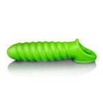 Ouch! Swirl Strechy Penis Sleeve Glow in the Dark - Green