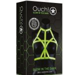 Ouch! Bra Harness Glow in the Dark Small/Medium - Green