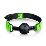 Ouch! Breathable Ball Gag Glow in the Dark - Green