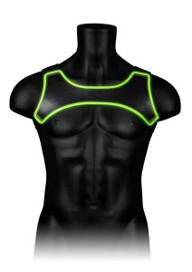 Ouch! Neoprene Harness Glow in the Dark - Large/XLarge - Green