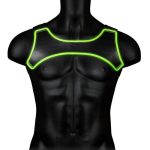 Ouch! Neoprene Harness Glow in the Dark - Small/Medium - Green