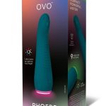 OVO Pheobe G-Spot Rechargeable Silicone Vibrator - Blue