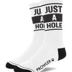 Prowler Red Just A Hole Socks - White/Black