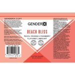 Gender X Beach Bliss Water Based Flavored Lubricant 2oz. - Peach