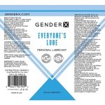 Gender X Everyone`s Lube Water Based Lubricant 4oz