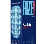 Rize Swich Self Lubricating Stroker Dual End Masturbator - Clear