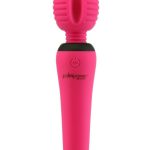 PalmPower Groove Mini Wand Rechargeable Silicone Massage Wand - Fuchsia