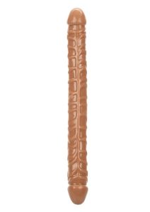 Size Queen Dildo - 17in - Caramel