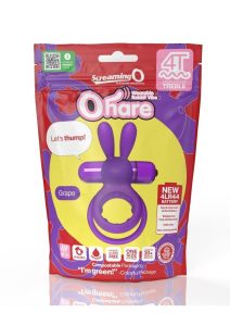 Screaming O 4T Ohare Vibrating Cock Ring - Grape