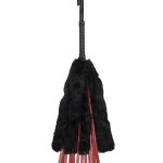 Saffron Faux Fur Flogger - Red/Black