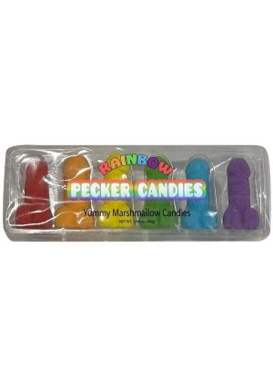 Rainbow Pecker Candies Display (6 per Display)