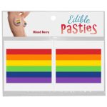 Rainbow Pride Edible Pasties (2 per Pack) - Mixed Fruit