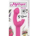 Mystique Vibrating Massagers Rechargeable Silicone G-Spot Vibrator - Pink