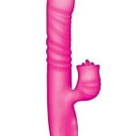 Passion Grabber Heat Up Rechargeable Silicone Rabbit Vibrator - Pink