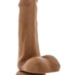 Dr. Skin Dr. Jeffrey Dildo with Balls and Suction Cup 6.5in - Caramel