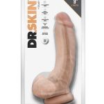 Dr. Skin Mr. Mayor Dildo with Balls and Suction Cup 9in - Vanilla